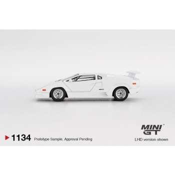 Lamborghini Countach 25th Anniversary 1989 White - skala 1:64 - Mini GT